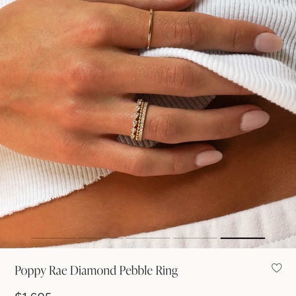 Poppy Rae Diamond Pebble Ring - Picture 2 of 5